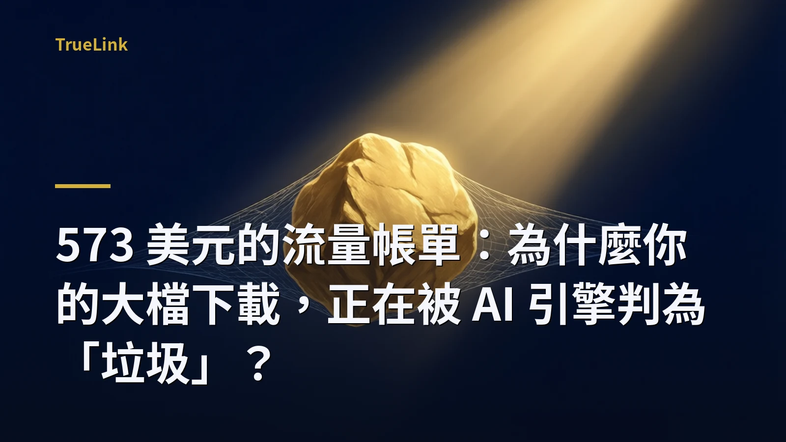 573 美元的流量帳單:為什麼你的大檔下載,正在被 AI 引擎判為「垃圾」?