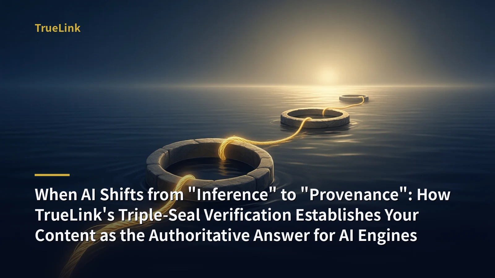 When AI Shifts from "Inference" to "Provenance": How TrueLink's Triple-Seal Verification Establishes Your Content as the Authoritative Answer for AI Engines