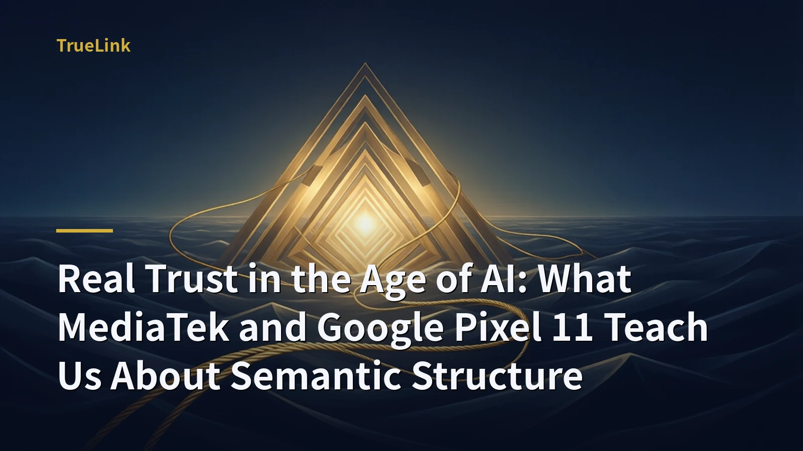 Real Trust in the Age of AI: What MediaTek and Google Pixel 11 Teach Us About Semantic Structure