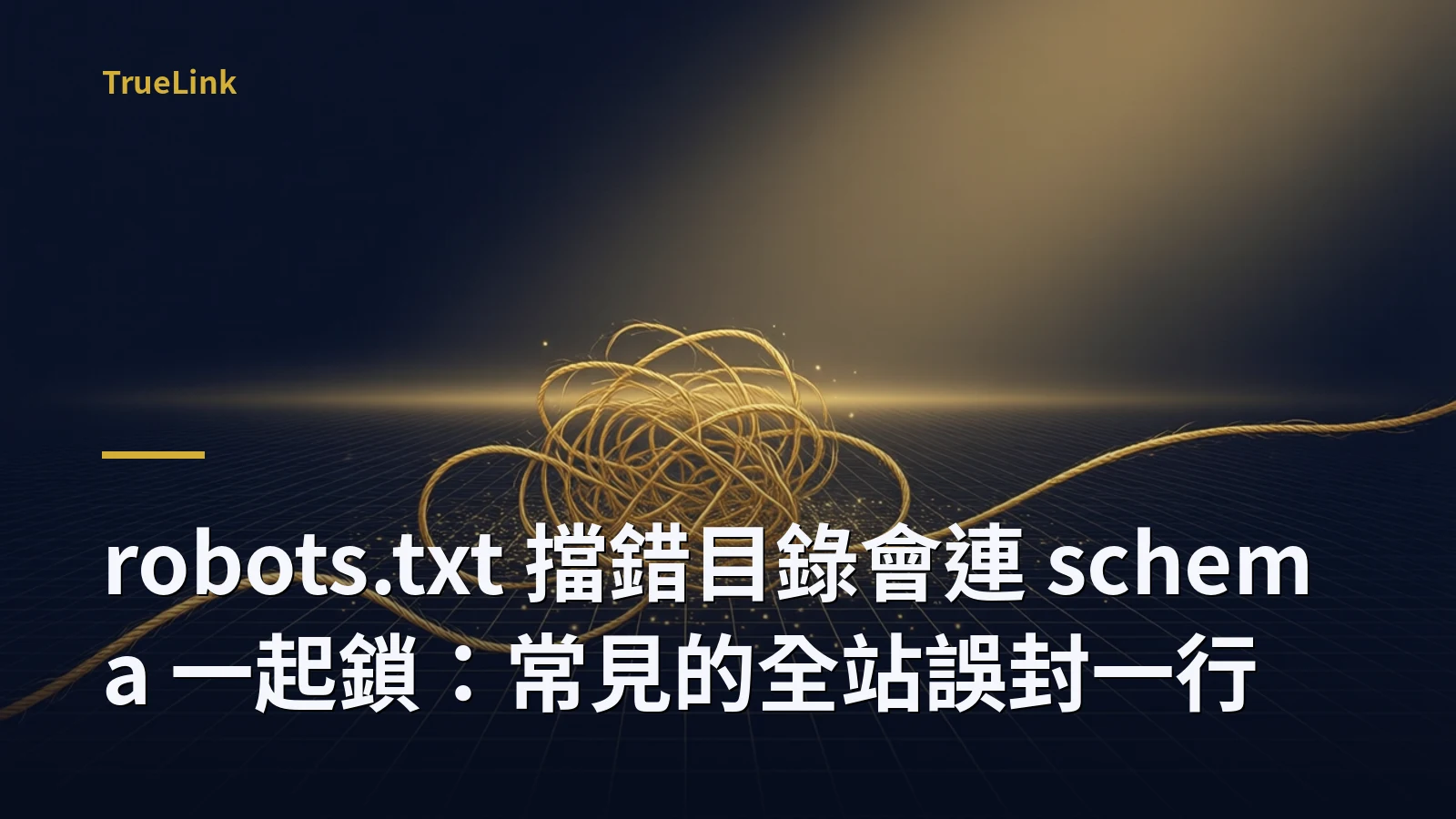 robots.txt 擋錯目錄會連 schema 一起鎖:常見的全站誤封一行