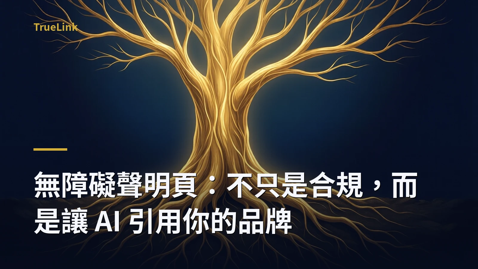 無障礙聲明頁:不只是合規,而是讓 AI 引用你的品牌