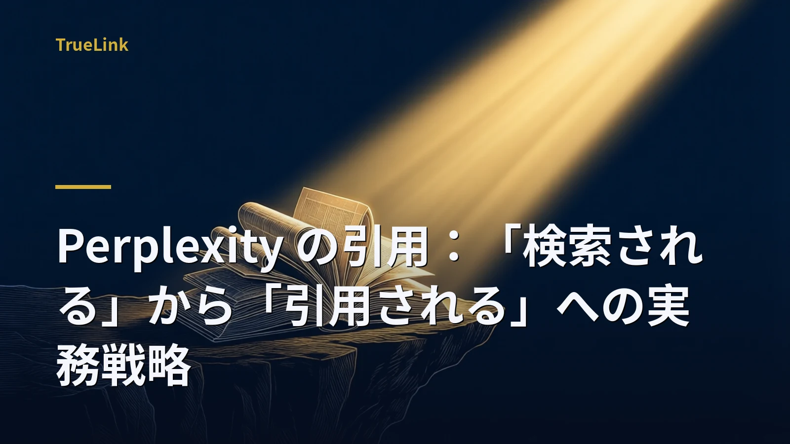 Perplexity の引用：「検索される」から「引用される」への実務戦略