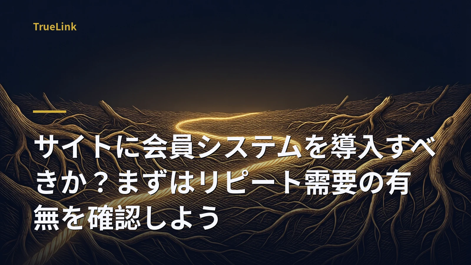 サイトに会員システムを導入すべきか？まずはリピート需要の有無を確認しよう