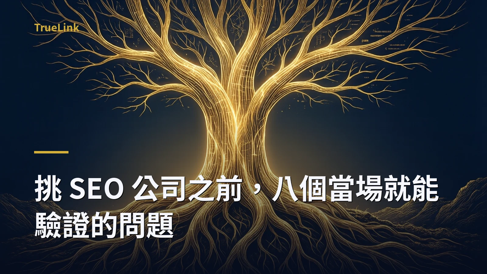 挑 SEO 公司之前,八個當場就能驗證的問題