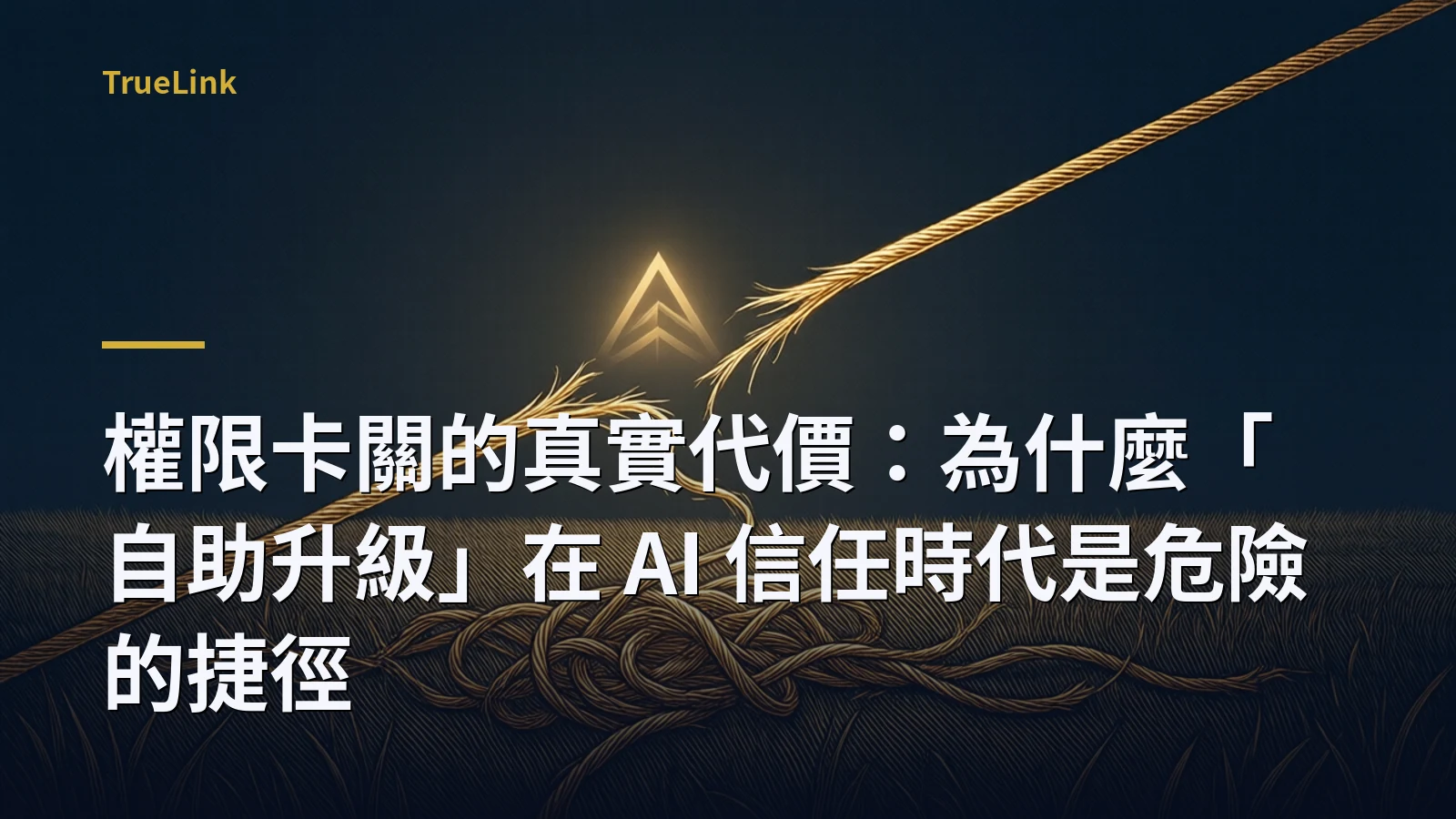 權限卡關的真實代價：為什麼「自助升級」在 AI 信任時代是危險的捷徑