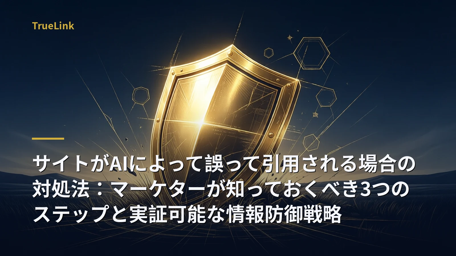 サイトがAIによって誤って引用される場合の対処法：マーケターが知っておくべき3つのステップと実証可能な情報防御戦略