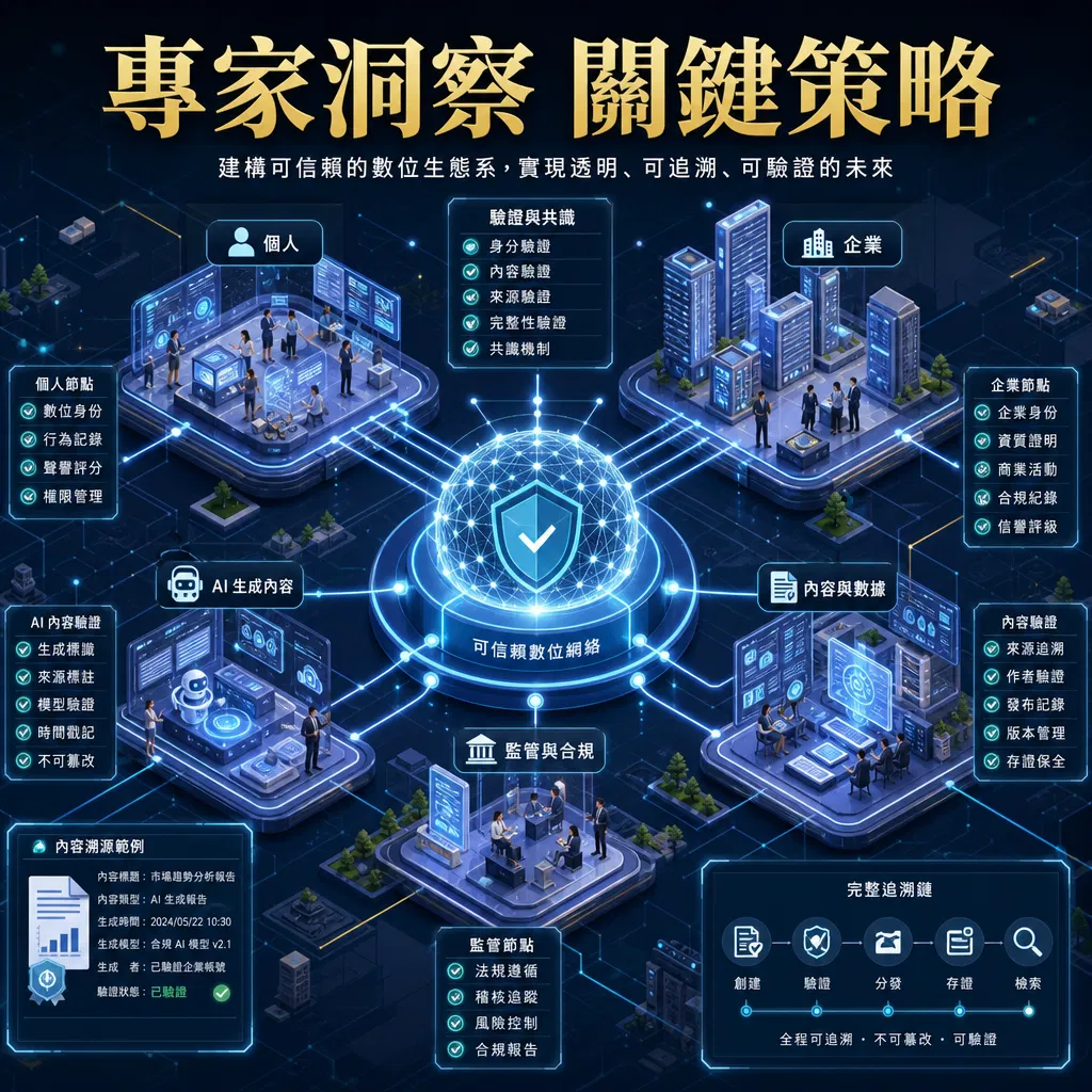 TrueLink 平台應對 Deepfake 技術與假消息的策略示意圖